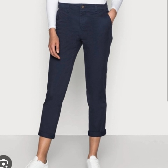 GAP Pants - Gap Girlfriend Khaki Navy Chino Pants, size 12/31